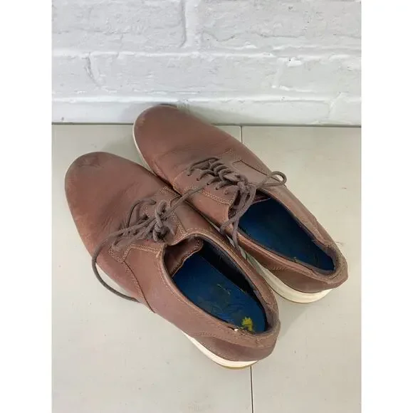 Cole Haan Men's Grand Atlantic Casual Oxford Shoes Smooth Leather Brown Size 11 - Picture 4 of 12